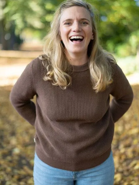 FUXBAU FUXBAU 4Seasons Frauen Strickpullover, Braun, – Produktbild 4 von 4
