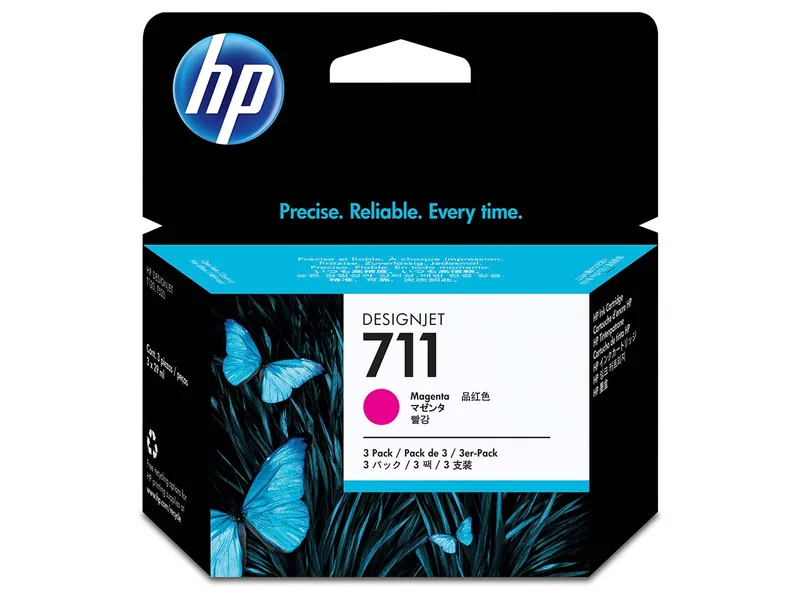 Hewlett Packard hp Tintenpatronen CZ135A, Nr. 711 magenta, 3-er Pack – Produktbild 1 von 1