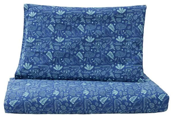 loud + proud loud + proud Kinder Jersey Bettwäsche-Set 100 x 135cm, GOTS-zertifiziert, Ultramarine/australia(blau), – Produktbild 3 von 4