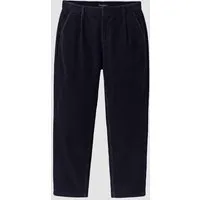 recolution Herren Cord Chino mit Bundfalte aus recycelter Baumwolle und Bio-Baumwolle - OAK CORDUROY - recolution, Dark navy (blau), – Produktbild 1 von 1