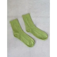 Jutelaune Jutelaune Canalé Socks - GRS und OEKO-TEX Zertifizierungen, Apfel grün, – Produktbild 1 von 1
