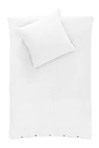 jilda-tex jilda-tex Musselin-Bettwäsche Medina 100% Bio-Baumwolle Made in Green in naturfarben, Weiß, – Produktbild 2 von 4