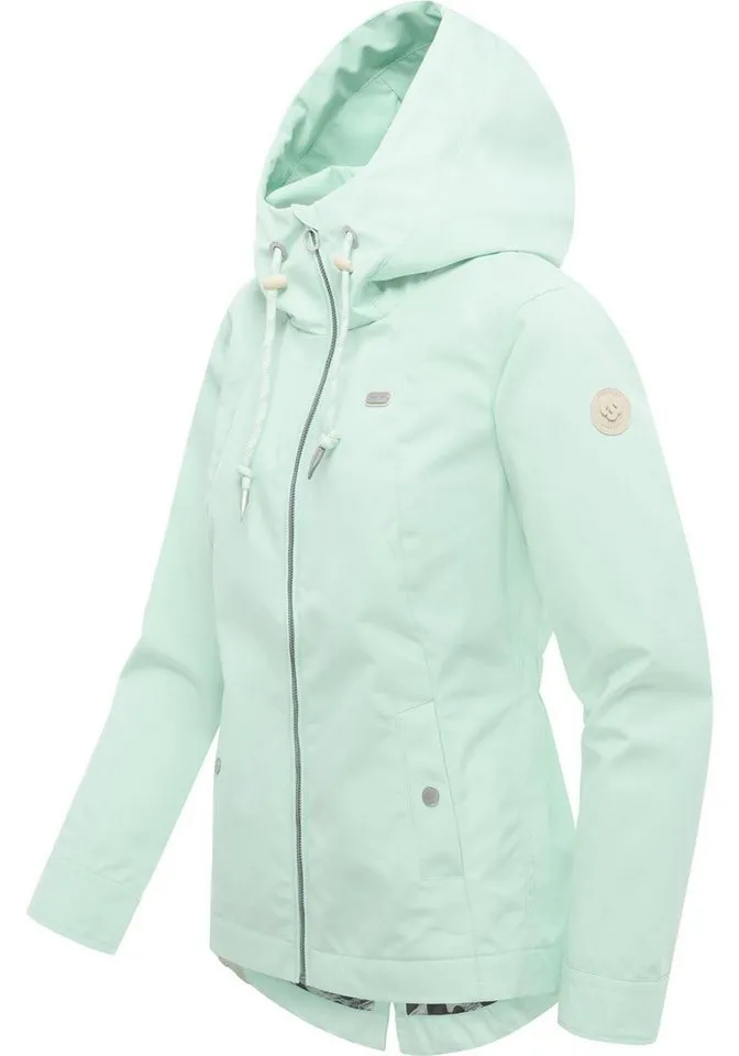 ragwear ragwear Outdoorjacke Monadde Wasserdichte Übergangsjacke mit Kapuze, Grün, – Produktbild 3 von 5