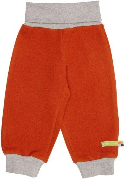 loud + proud loud + proud Baby & Kinder Hose Wollfleece, GOTS-zertifiziert, Terracotta(orange), – Produktbild 2 von 2