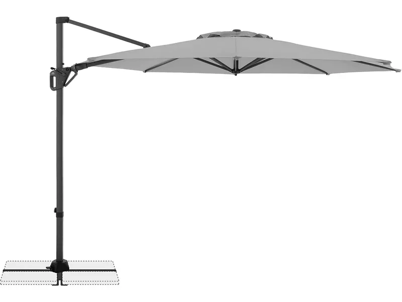 Doppler doppler Pendelschirm "LIFE" Ø 310 cm, hellgrau – Produktbild 1 von 1