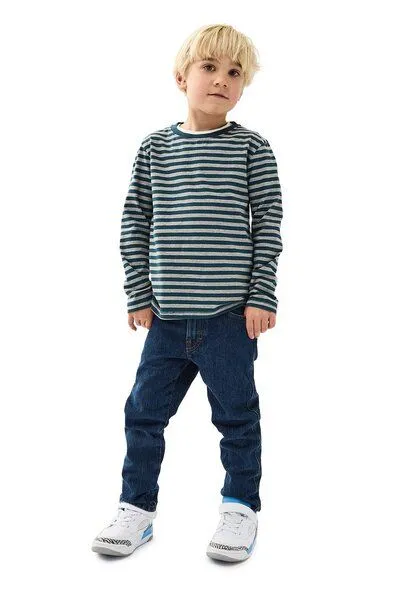 Band of Rascals Band of Rascals Striped Longsleeve, Dark-petrol, – Produktbild 3 von 3
