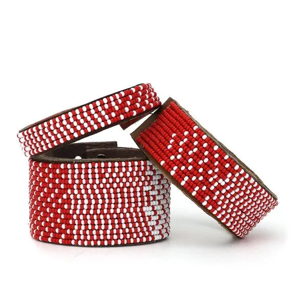 Swahili Coast Swahili Coast Perlenarmband & Armreif - OMBRE, Rot, – Produktbild 1 von 2