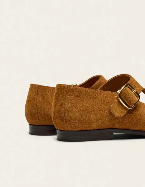Odaje Odaje Wildleder Ballerina Modell: Opal, Amber (braun), – Produktbild 5 von 8