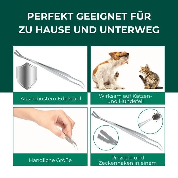 Silberkraft Silberkraft Zeckenzange Zeckenpinzette gegen Zecken – Produktbild 3 von 4