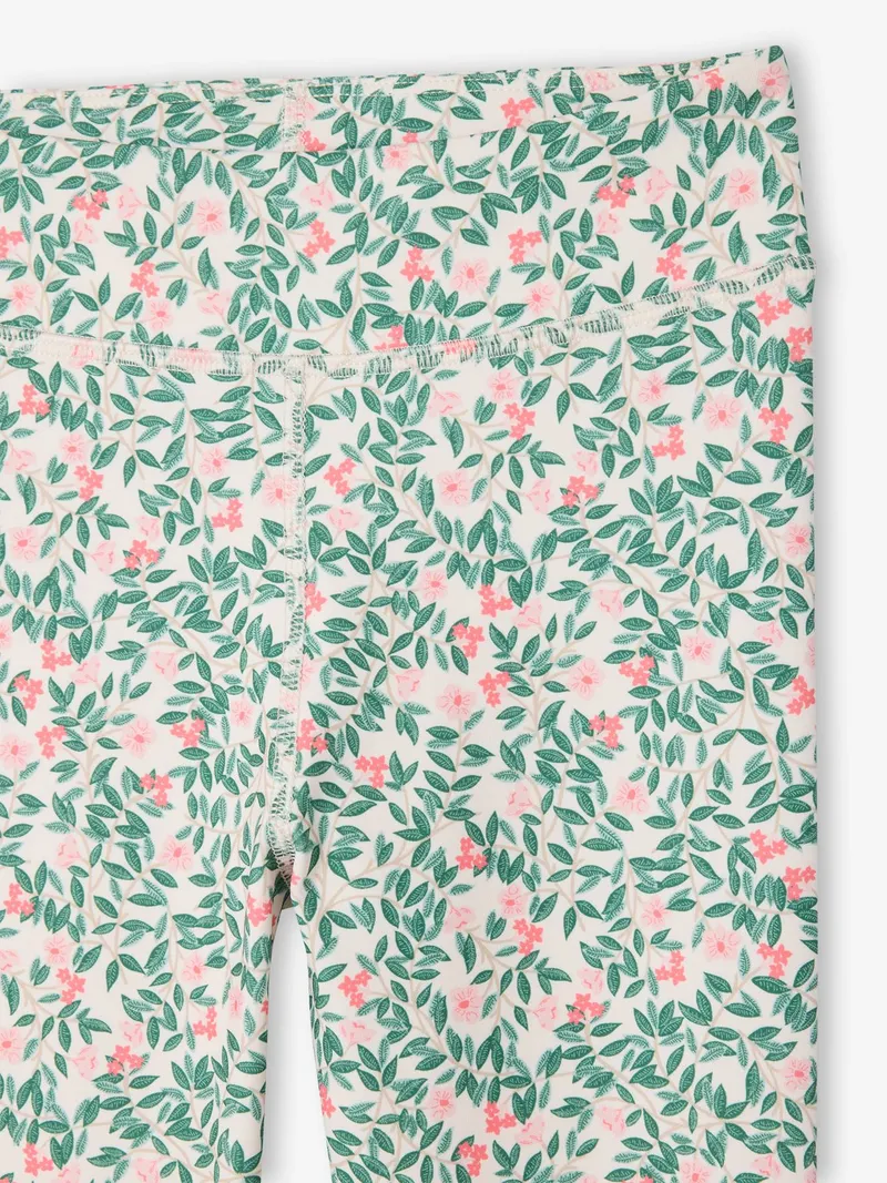 Vertbaudet Sport-Leggings Mädchen mit Blumenmuster, Wollweiß, – Produktbild 3 von 3