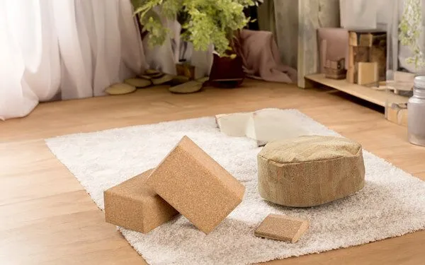 Kork-Deko Kork-Deko Yoga Keil, kurz (10x9x3 cm) / Keil aus Kork – Produktbild 2 von 7