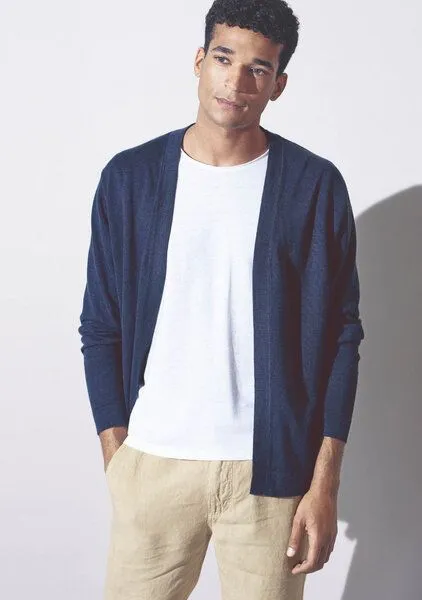 HempAge HempAge Herren Strickjacke Hanf/Biobaumwolle, Navy(blau), – Produktbild 4 von 4