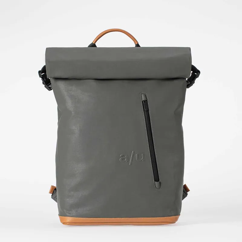 aunts & uncles aunts & uncles Japan Fukui Rolltop Rucksack mit 15" Notebookfach gravity grey, Grey, – Produktbild 1 von 1