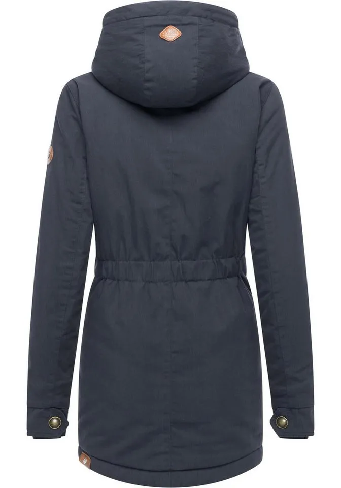 ragwear ragwear Winterjacke Monadena Parka YOUMODO Warmer Kurzmantel mit Kapuze, Blau, – Produktbild 4 von 4