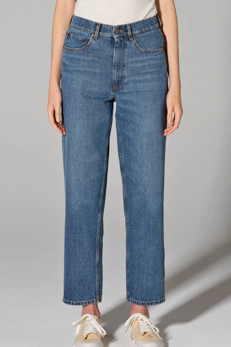 HempAge Hempage Damen vegan Jeans Mit Hoher Leibhöhe Laserblau, Blau, – Produktbild 2 von 2