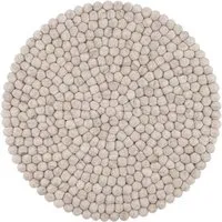 myfelt myfelt Filzkugel Sitzauflage (⌀ 36 cm, 36 x 36 cm), Beige meliert (béla), – Produktbild 1 von 1