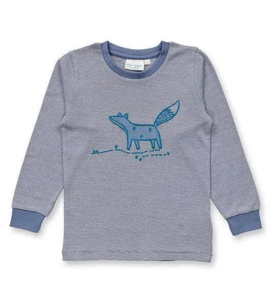 Sense Organics & friends in cooperation with GARY MASH Sense Organics & friends in cooperation with GARY MASH Kinder Schlafanzug mit Motiv aus Biobaumwolle, Fuchs (blau), – Produktbild 3 von 3