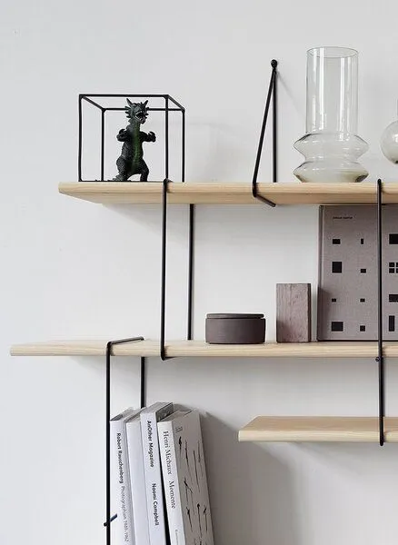 Hausen Hausen Wandregal LINK Duo shelf ash / black, Black, – Produktbild 4 von 4