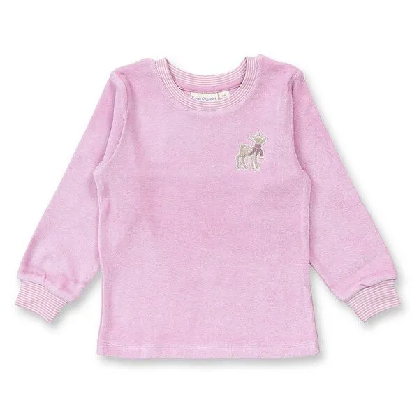 Sense Organics Sense Organics Kinder Velours Schlafanzug, Modell LONG JOHN VELOUR, 700141, – Produktbild 2 von 4