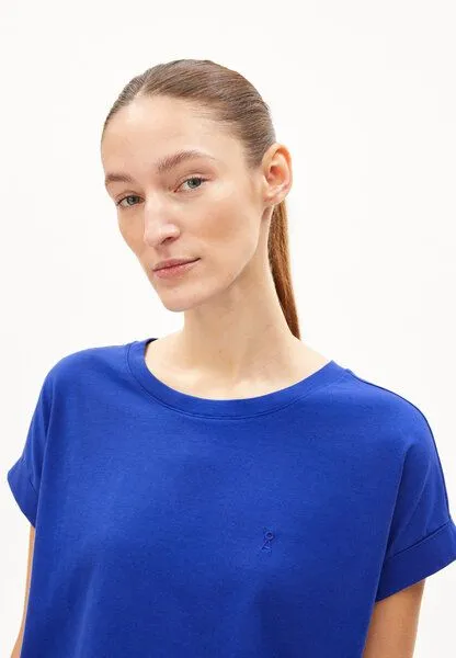 ARMEDANGELS ARMEDANGELS IDAARA Damen T-Shirt aus Bio-Baumwolle, Dynamo blue, – Produktbild 3 von 4