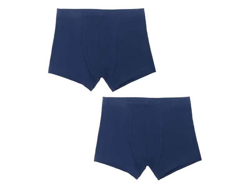 Leela Cotton Leela Cotton Jungen Retroshorts 2er Pack, Blau, – Produktbild 1 von 1