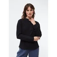 Givn Berlin Givn Berlin Damen Sweater aus Bio-Baumwolle mit Ripp Optik "Wilma", Black (rib), – Produktbild 1 von 1