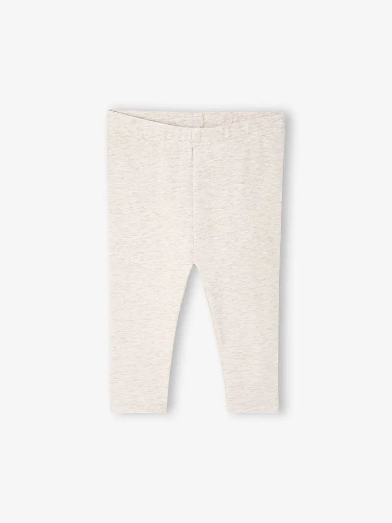 Vertbaudet 3er-Pack einfarbige Baby Leggings BASIC, Altrosa, – Produktbild 3 von 3
