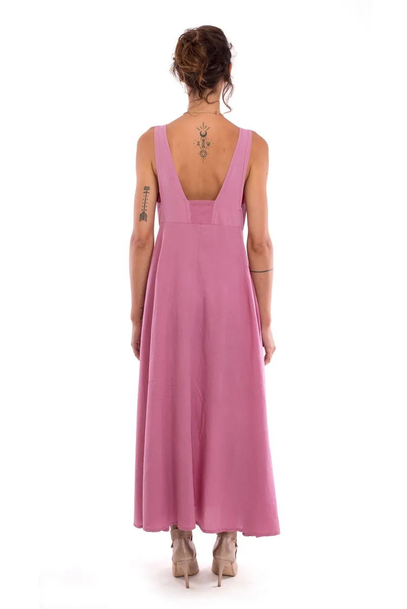 RAVENS VIEW IBIZA RAVENS VIEW IBIZA Damen vegan Kleid Fay Violet, Rosa, – Produktbild 1 von 2