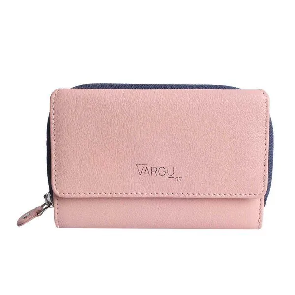 Vargu Vargu Echtleder Geldbörse NILA 1-A, Light pink - purple, – Produktbild 2 von 4