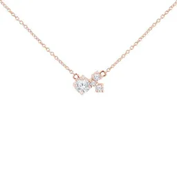 Eppi Eppi Silberne Cluster Kette mit Moissanit und Lab Grown Diamanten Millie – Produktbild 1 von 1