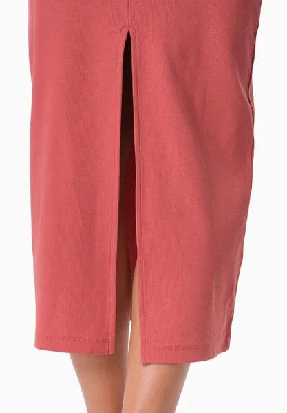 ORGANICATION ORGANICATION DURRU | Geripptes Kleid aus Bio-Baumwolle, Red wood, – Produktbild 3 von 3