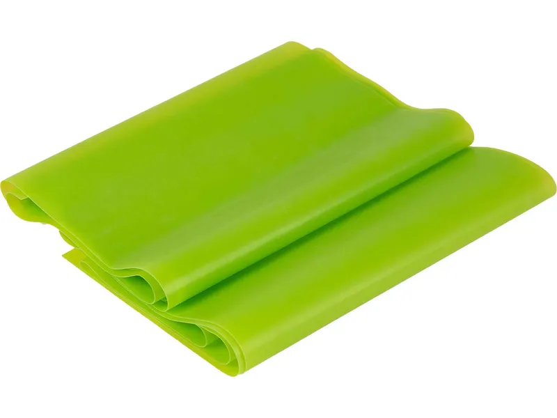 Fitnessband 'Basic', 150 x 15 cm, grün mit Übungsanleitung – Produktbild 1 von 1