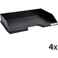 Exacompta 8 Exacompta Briefablagen Combo Maxi "ECOBlack", DIN A4+, Quer, schwarz, für je 500 Blatt – Produktbild 1 von 1
