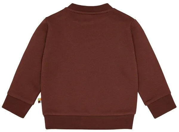loud + proud loud + proud Babys & Kinder Sweatshirt mit Druckmotiv, GOTS-zertifiziert, Wood(braun), – Produktbild 3 von 3