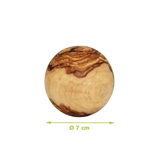 NATUREHOME NATUREHOME Deko-Kugeln Handschmeichler 2er Set Olivenholz 5, 7 oder 10 cm – Produktbild 4 von 4