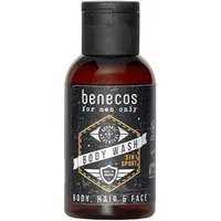 Benecos benecos for men - 3in1 Sport Mini für Körper, (Bart-)Haar&Gesicht - vegan – Produktbild 1 von 1