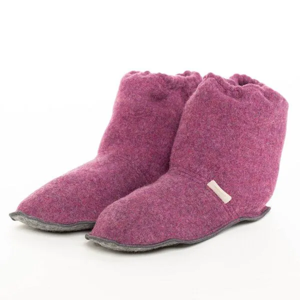 nahtur-design nahtur-design Fuß- und Pulswärmer aus 100% Schurwolle | natürliche Wärme, Beere (lila), – Produktbild 4 von 4