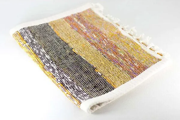 Himal Hemp Himal Hemp Tischset aus wildem Hanf oder Recycle-Sari, handgewebt – Produktbild 6 von 7