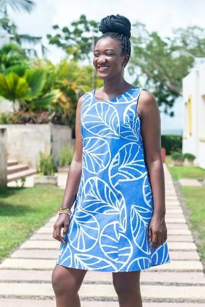 Global Mamas Global Mamas Bio Kleid - Boardwalk - Canopy, Blau, – Produktbild 2 von 4
