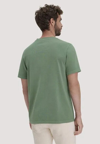hessnatur hessnatur Heavy Jersey Henley Shirt Relaxed aus reiner Bio-Baumwolle, Efeugrün, – Produktbild 2 von 4