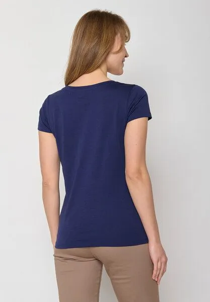GreenBomb GREENBOMB Basic Loves - Sportliches T-Shirt aus Bio-Baumwolle / GOTS / Fair & Vegan, Blau (dark navy), – Produktbild 3 von 4