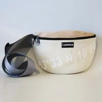 Leonca Leonca Upcycling Hip Bag aus Segel & Leder mit HH-Koordinaten in 3 Größen – Produktbild 1 von 1