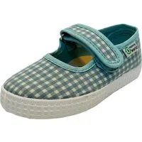 Natural World Natural World Kinder Schuhe Ballerinas mit Klettverschluss opalo-karo Gr.29 – Produktbild 1 von 1