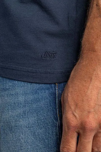 DIRTS dirts Premium Blank T-Shirt STANDARD, Navy, – Produktbild 3 von 4
