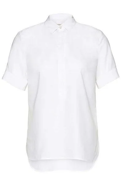 Wunderwerk Wunderwerk Damen Bluse aus Lyocell (TENCEL) "TENCEL shirt blouse 1/2", Weiß (100 white), – Produktbild 2 von 4