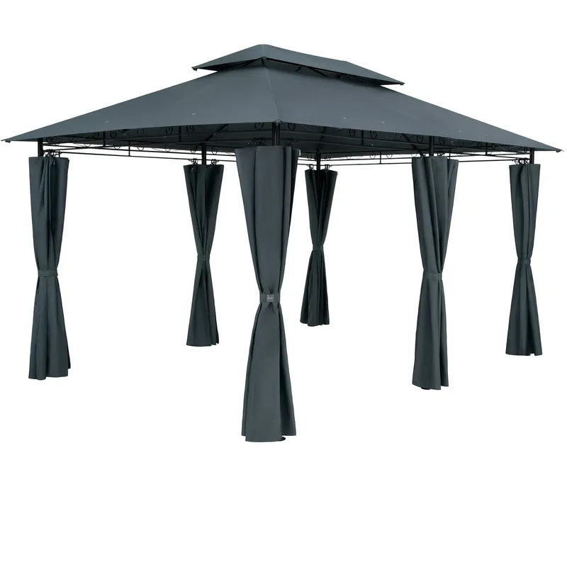 Casaria® Casaria Casaria Pavillon Topas Anthrazit 3x4m UV-Schutz 50+ – Produktbild 1 von 1