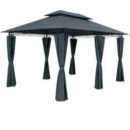 Casaria® Casaria Casaria Pavillon Topas Anthrazit 3x4m UV-Schutz 50+ – Produktbild 1 von 1