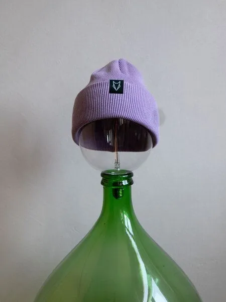 VEROIKON VEROIKON Merino-Beanies Farbfuchs, Flieder, – Produktbild 2 von 2