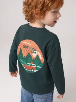 Vertbaudet Shirt Jungen Print vorn und hinten n – Produktbild 1 von 1