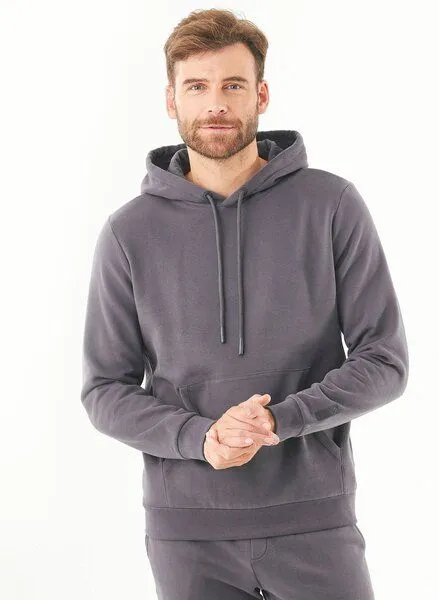 ORGANICATION ORGANICATION ESSENTIALS-HOOLDEN-Soft Touch Hoodie aus Bio-Baumwolle, Grau(shadow), – Produktbild 1 von 4
